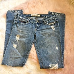 Hollister Distressed Light Washed Jeans